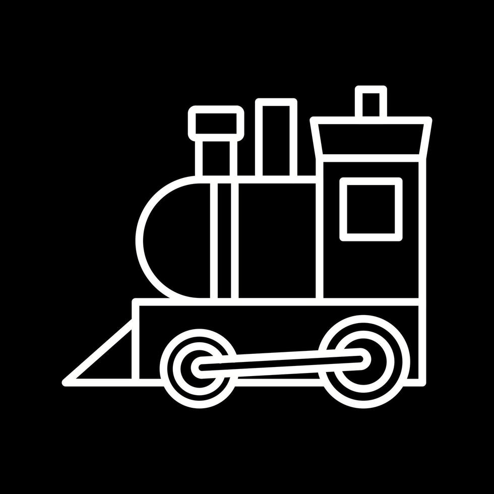 icône de vecteur de train jouet