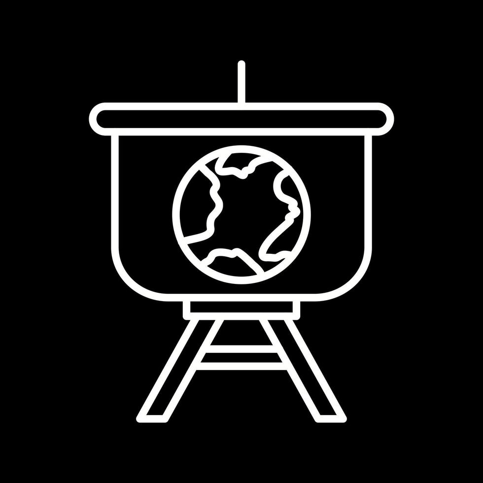 icône de vecteur de présentation mondiale
