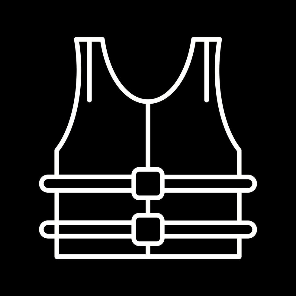 icône de vecteur de veste pare-balles