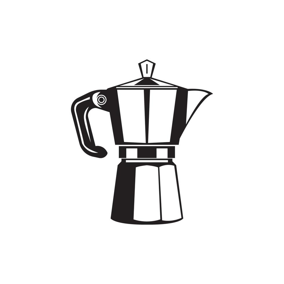 cafetière icône illustration vectorielle logo vecteur