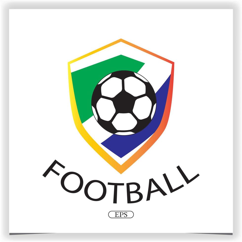 logo de football modèle élégant premium vecteur eps 10