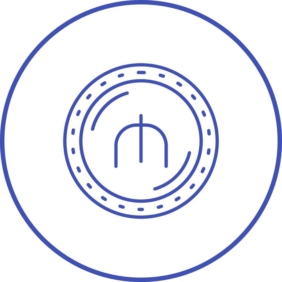 icône de vecteur de devise manat