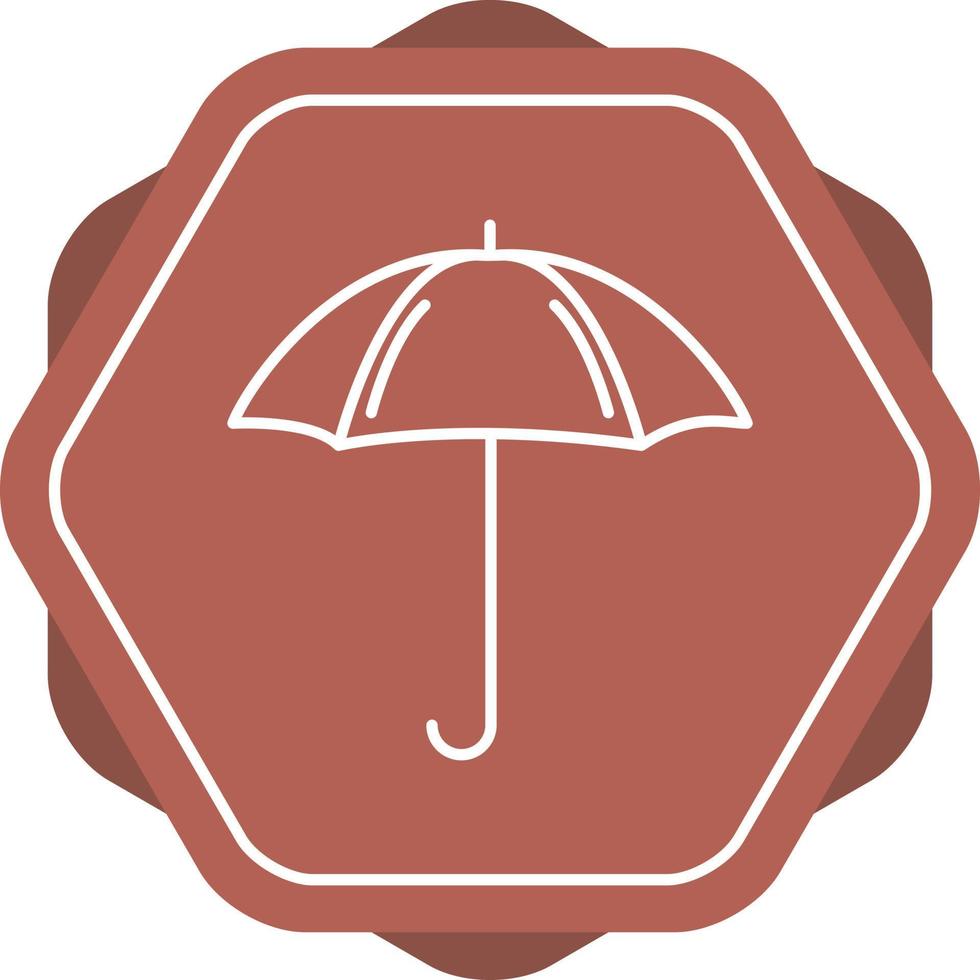 icône de ligne parapluie vecteur