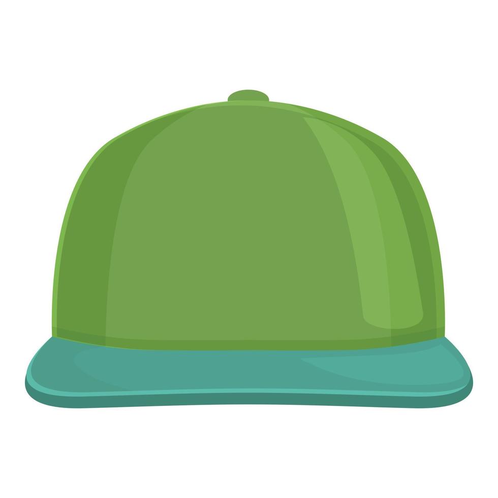 vecteur de dessin animé d'icône de casquette verte. uniforme sportif