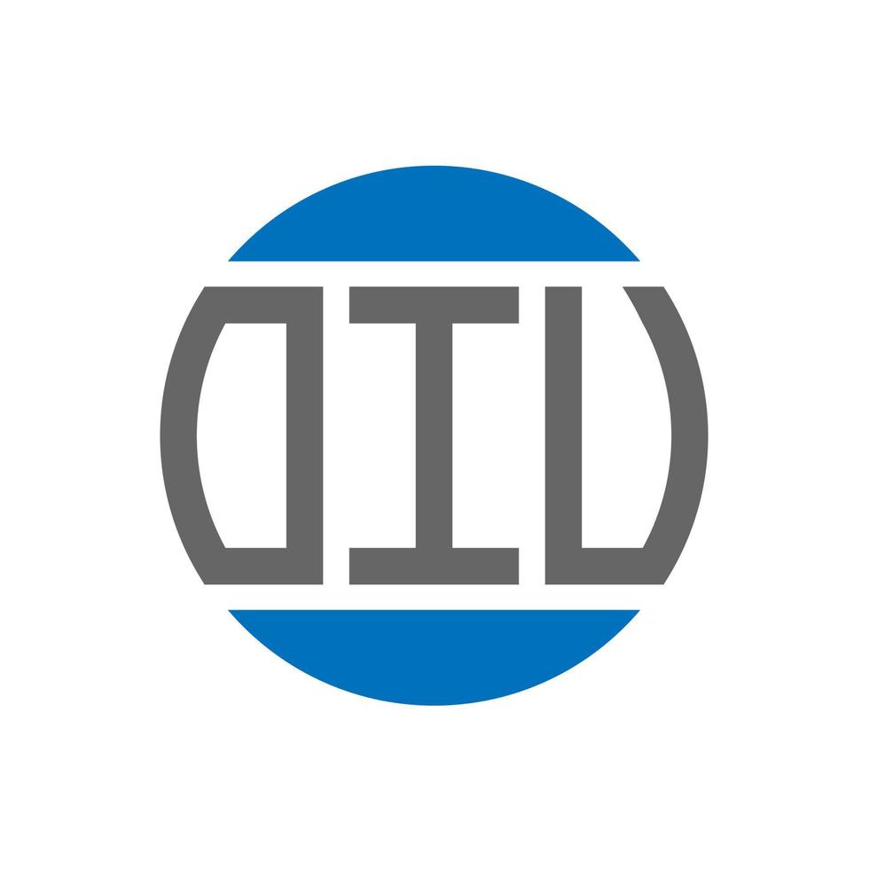 création de logo de lettre oiv sur fond blanc. concept de logo de cercle d'initiales créatives oiv. conception de lettre oiv. vecteur