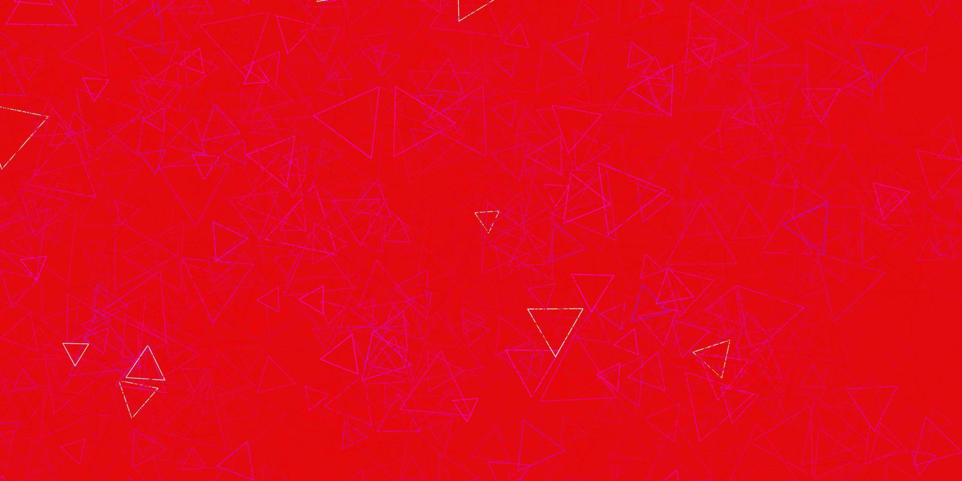 fond de vecteur bleu foncé, rouge avec des triangles.