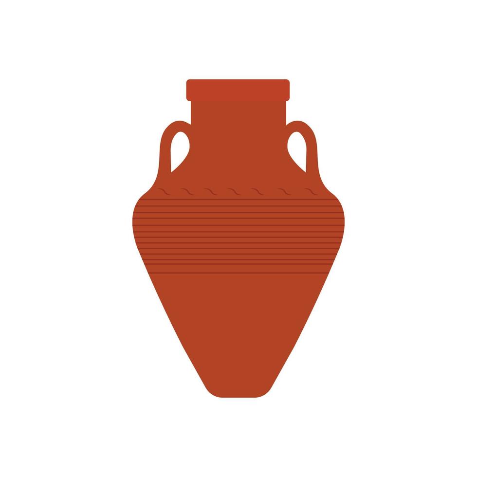 illustration plate de pot d'argile. élément de conception d'icône propre sur fond blanc isolé vecteur