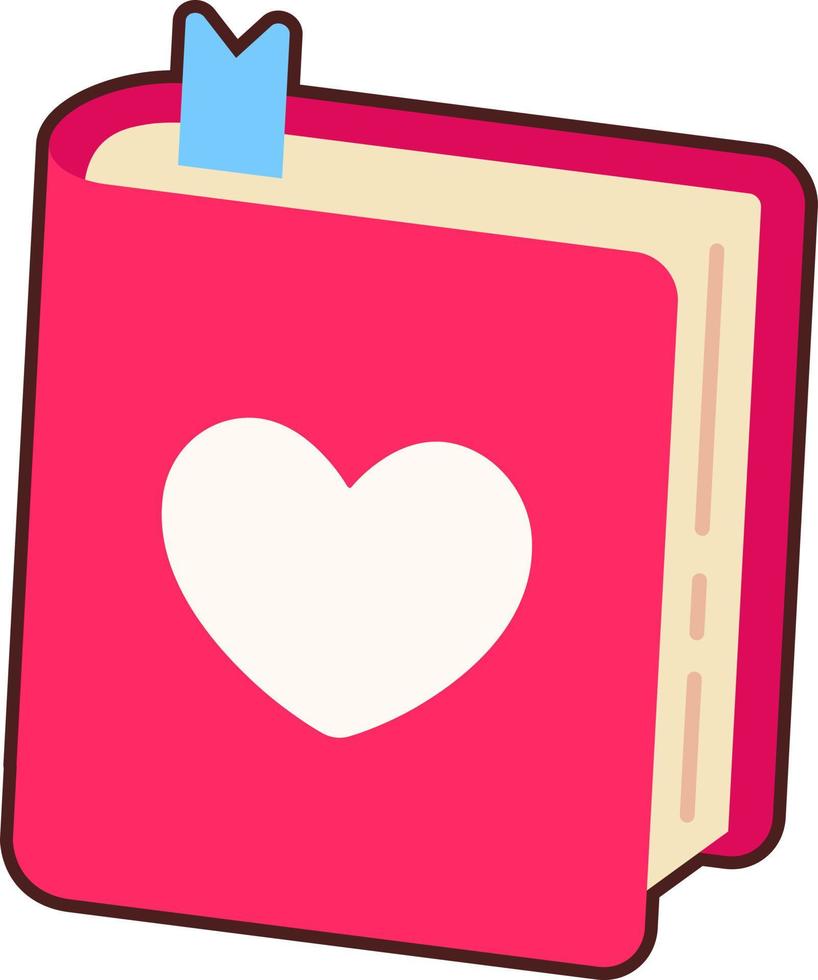 livre logo coeur vecteur