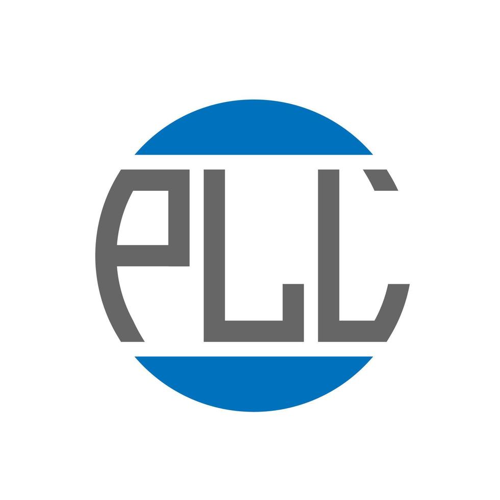 création de logo de lettre pll sur fond blanc. concept de logo de cercle d'initiales créatives pll. conception de lettre pll. vecteur