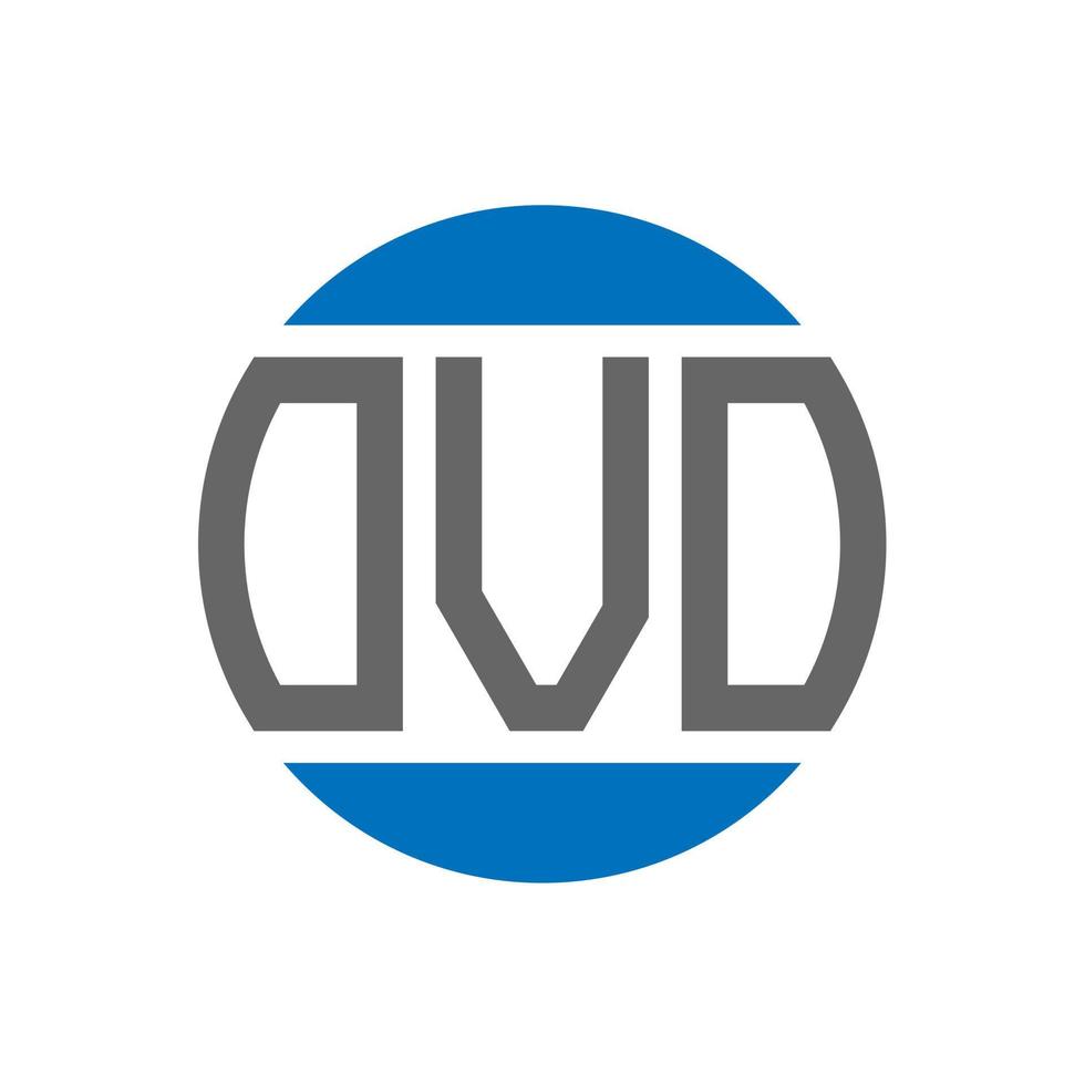 création de logo de lettre ovo sur fond blanc. concept de logo de cercle d'initiales créatives ovo. conception de lettre ovo. vecteur