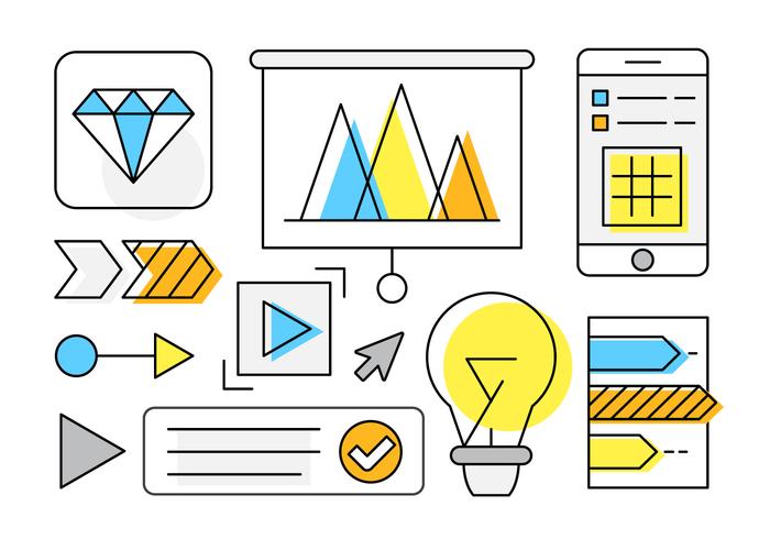 Éléments vectoriels d'infographie professionnels gratuits vecteur