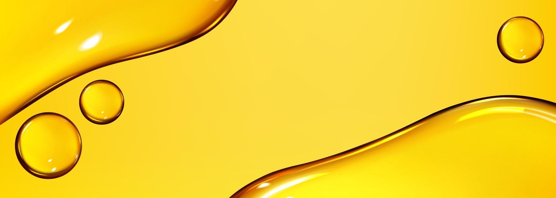 texture de gouttes d'huile, bulles oméga, gouttelettes d'or vecteur