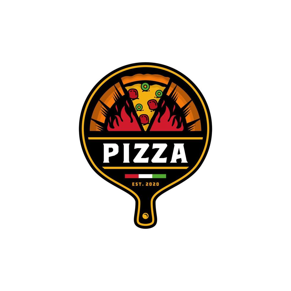 vecteur de logo de pizza