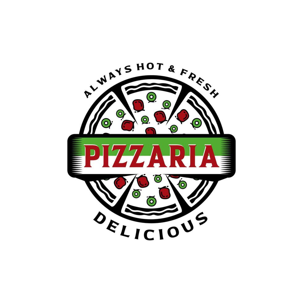 vecteur de logo de pizza