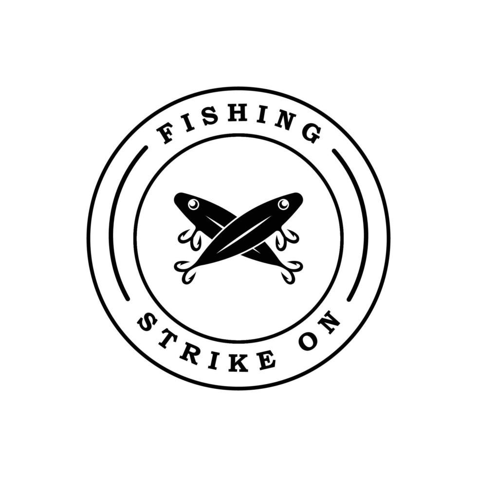 vecteur de logo de pêche avec modèle de slogan