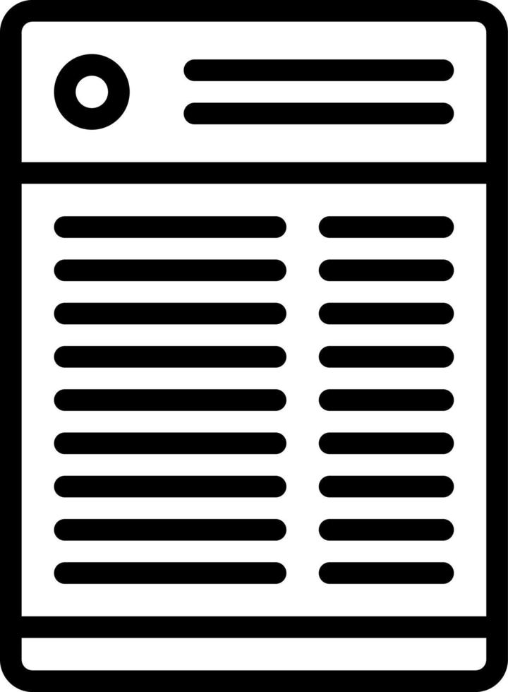 icône de ligne pour les transcriptions vecteur