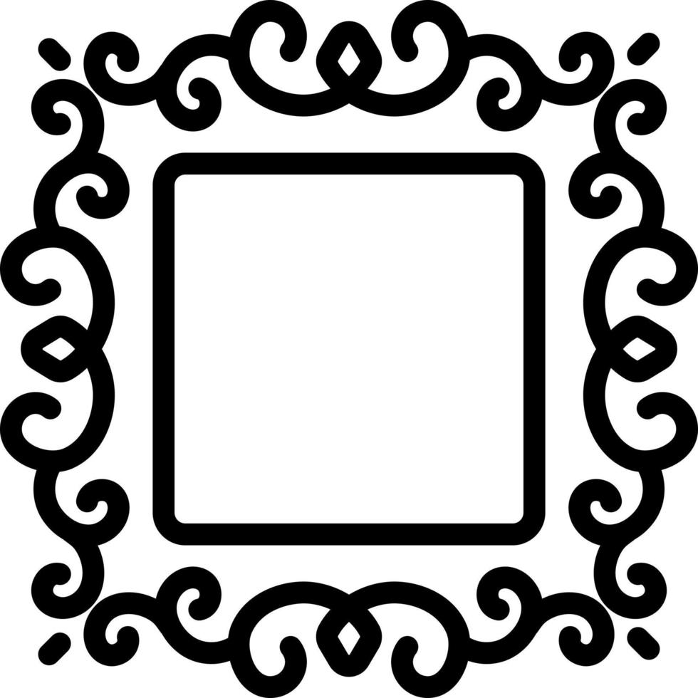 icône de ligne pour les bordures vecteur