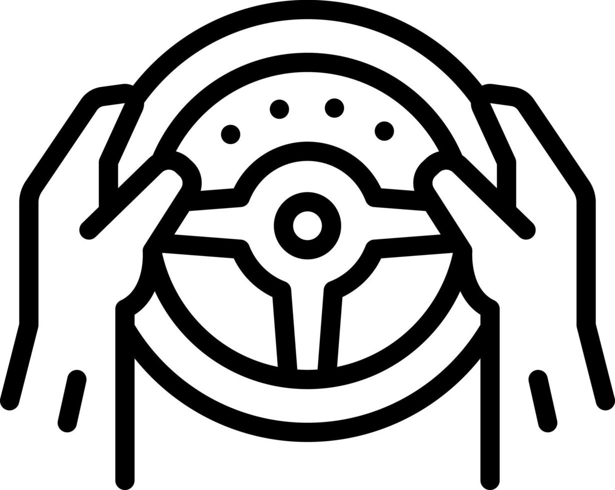 icône de ligne pour le conducteur vecteur