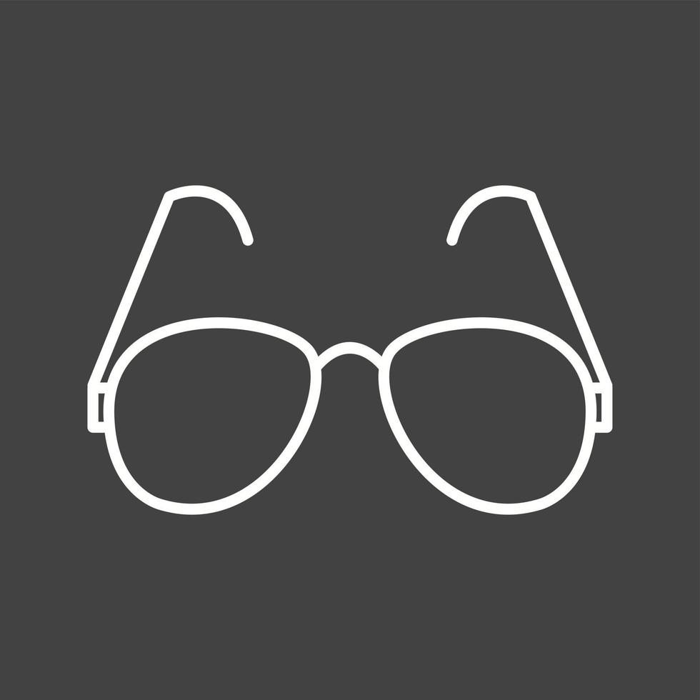 icône de ligne vectorielle de lunettes de lecture unique vecteur