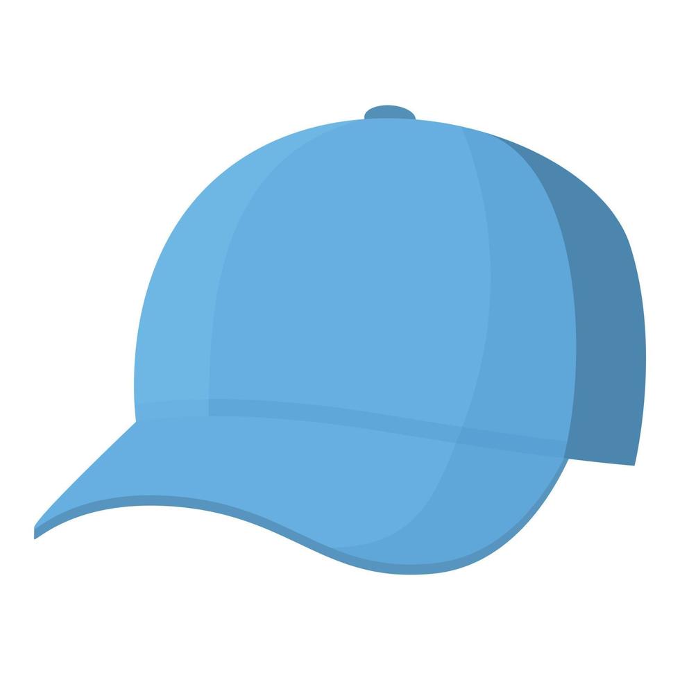 vecteur de dessin animé d'icône de chapeau de ciel bleu. casquette de baseball
