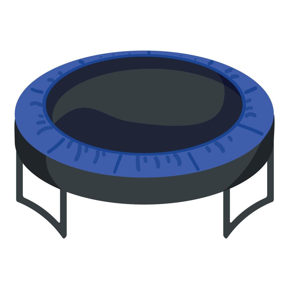vecteur de dessin animé d'icône de trampoline de saut. aire de remise en forme