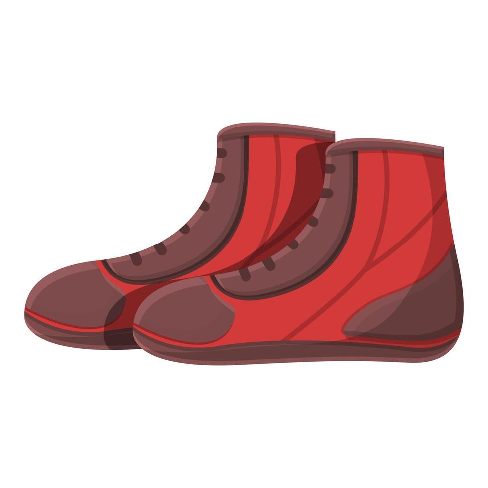 vecteur de dessin animé d'icône de chaussures de sport. équipement de boxe