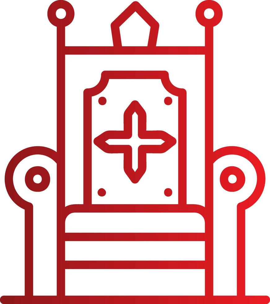 icône de vecteur de trône