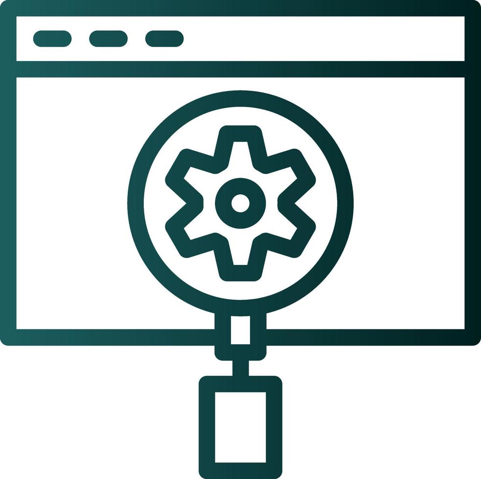 conception d'icône de vecteur d'optimisation de moteur de recherche