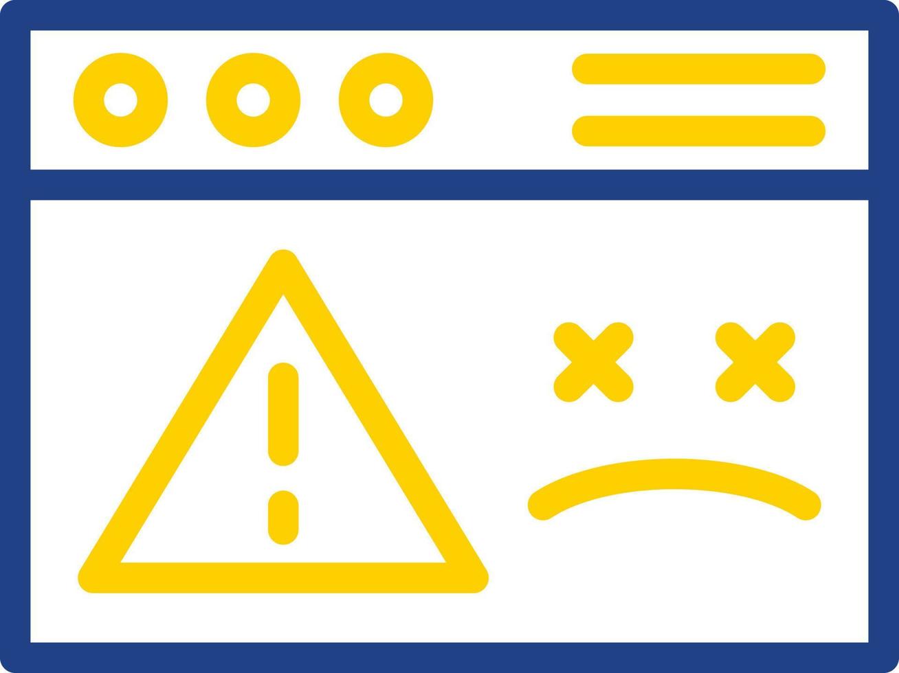 conception d'icône de vecteur mort de site Web