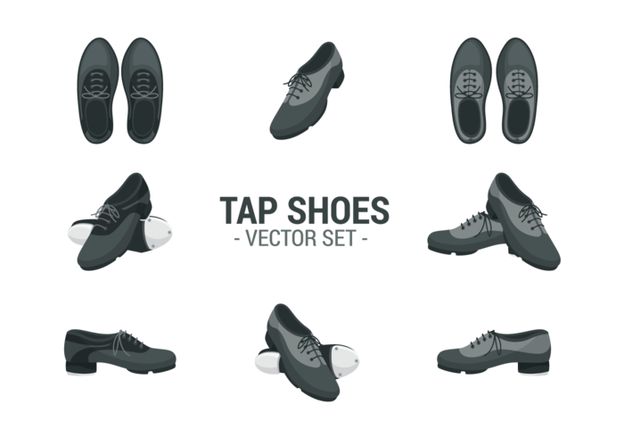 Appuyez sur Chaussures Icons Vector