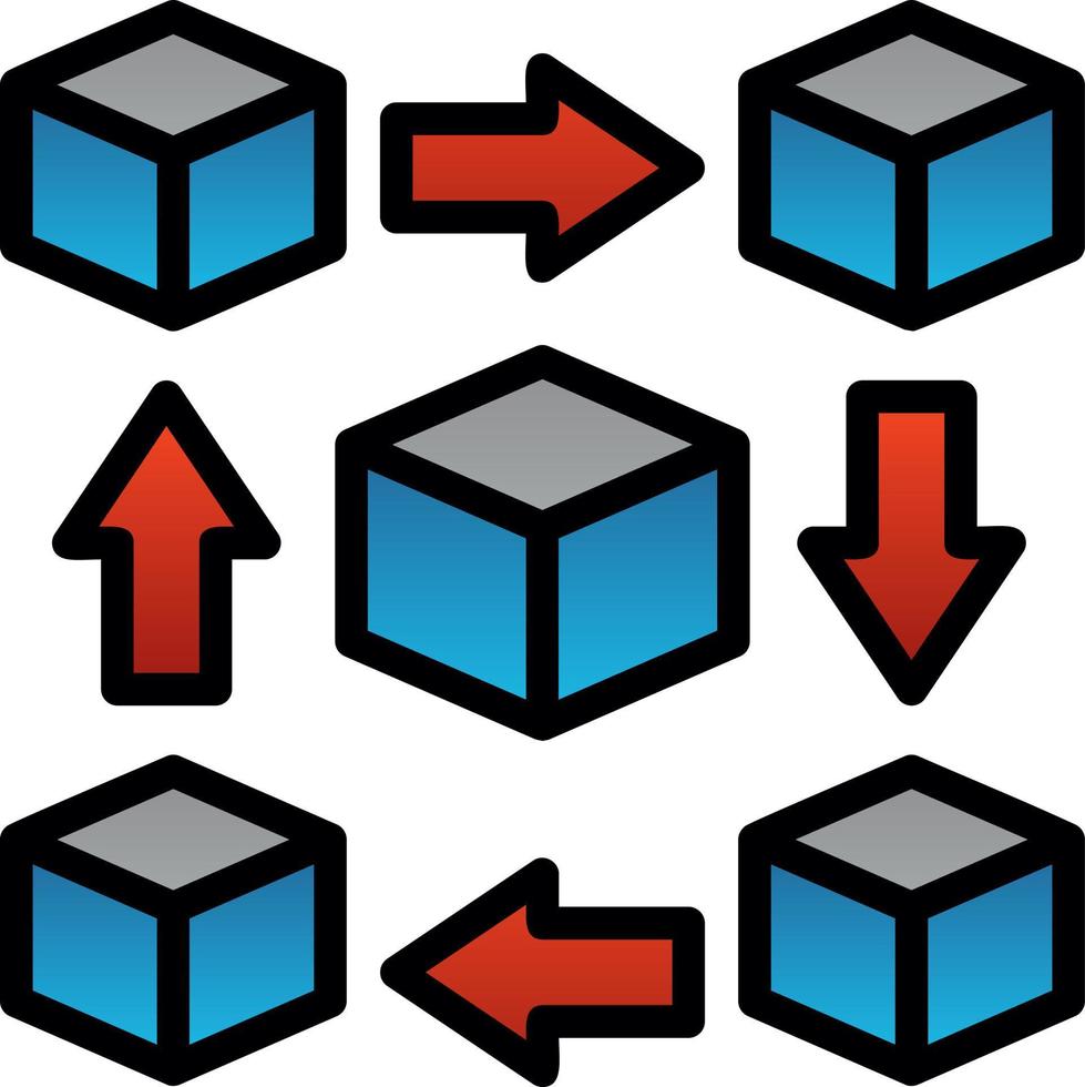 conception d'icône vectorielle blockchain vecteur