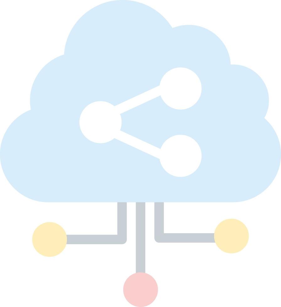 conception d'icône vectorielle de partage de données vecteur