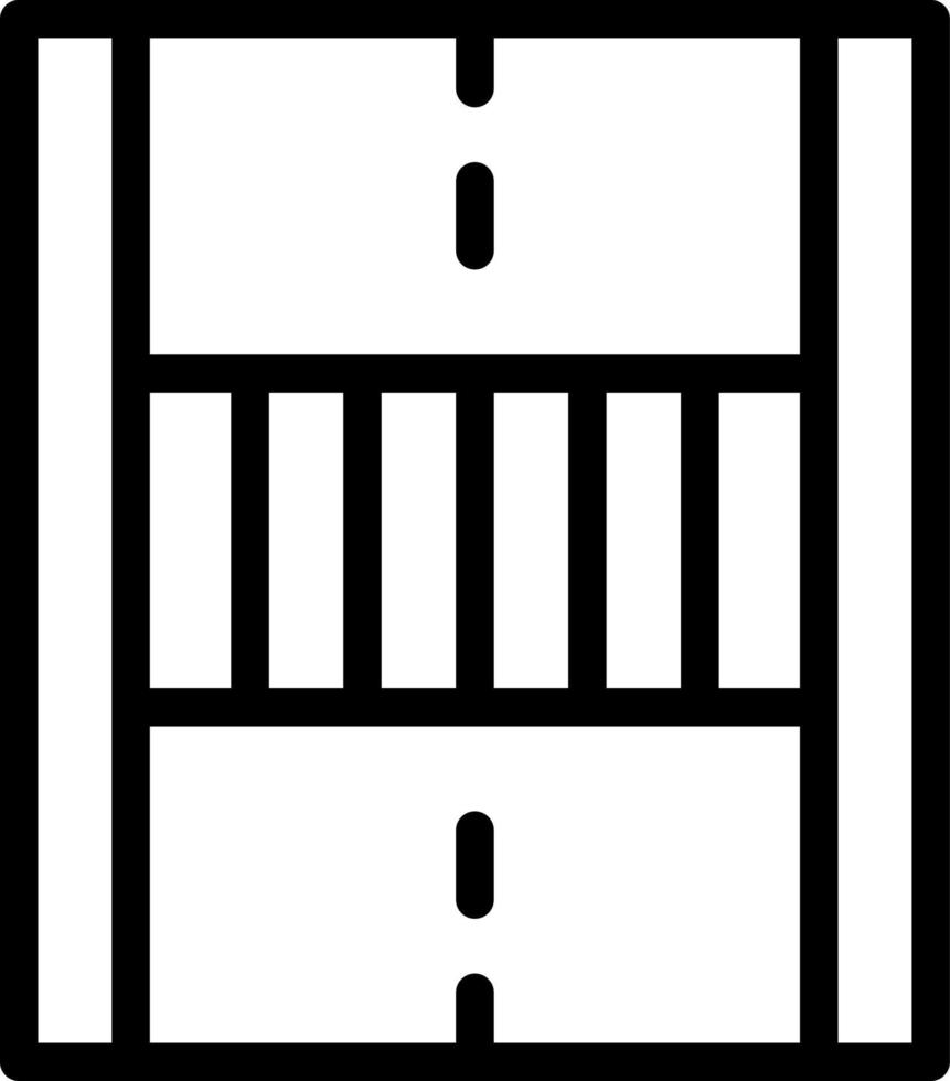 conception d'icône vectorielle de passage pour piétons vecteur