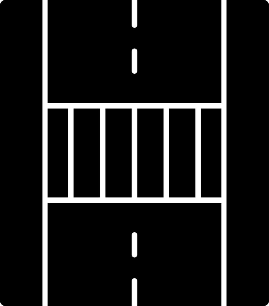 conception d'icône vectorielle de passage pour piétons vecteur