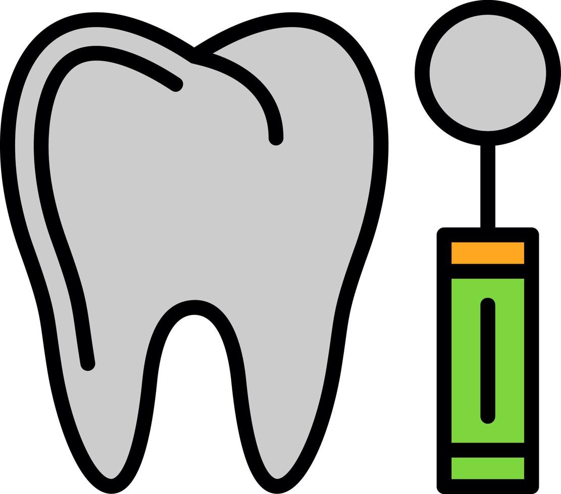 conception d'icône vecteur miroir dentiste