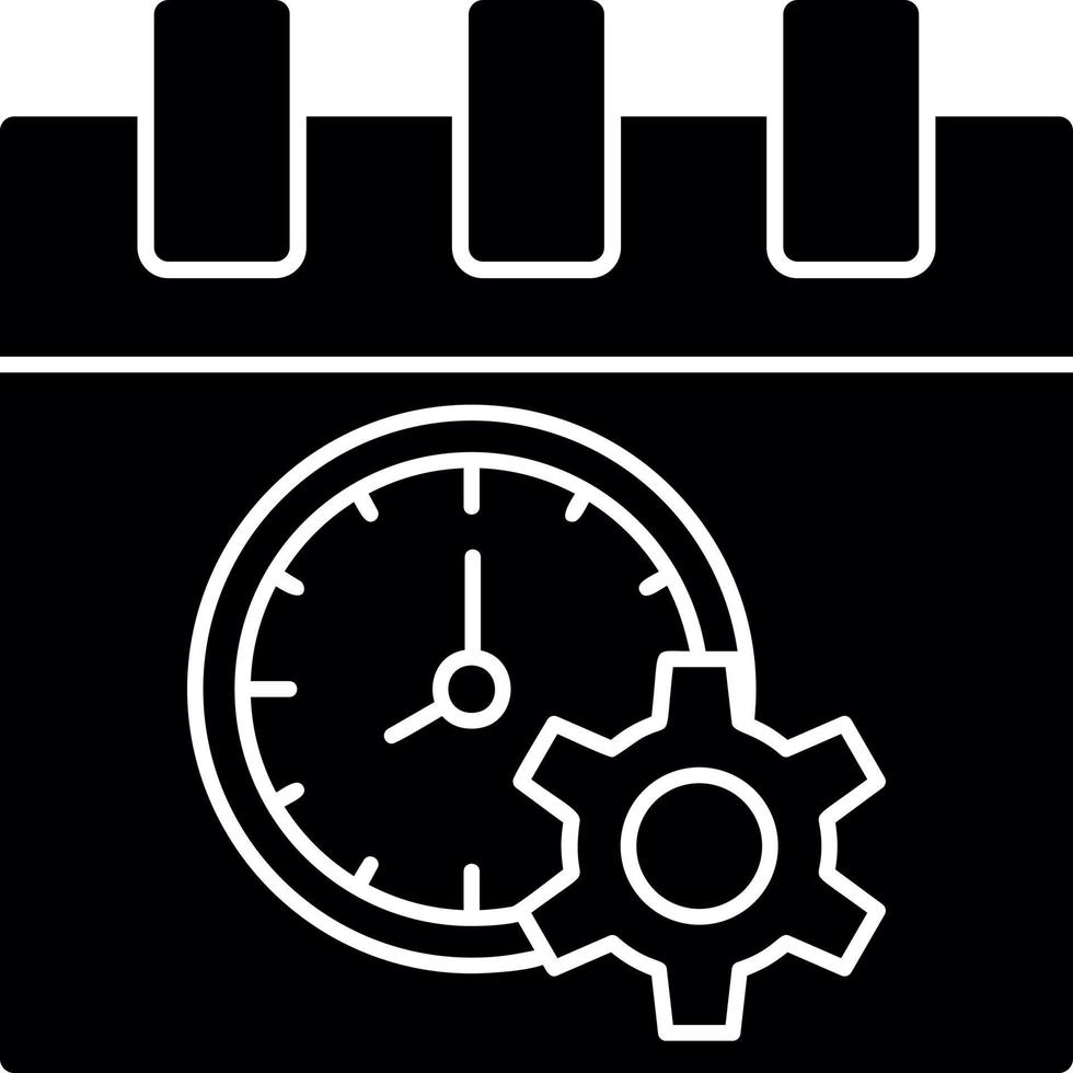 conception d'icône vectorielle de gestion du temps vecteur