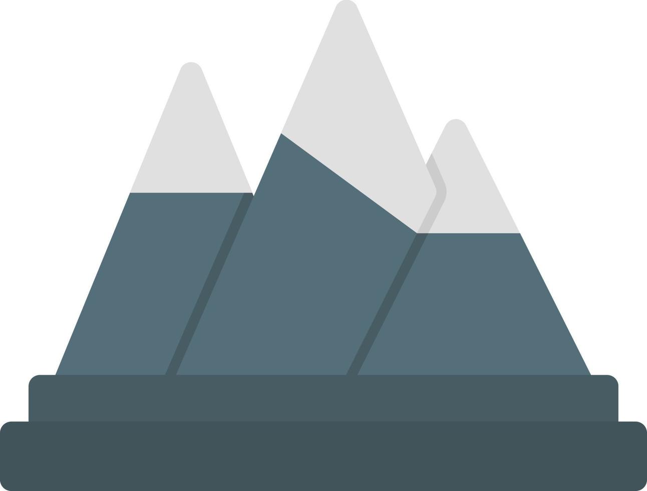 conception d'icône de vecteur de montagnes