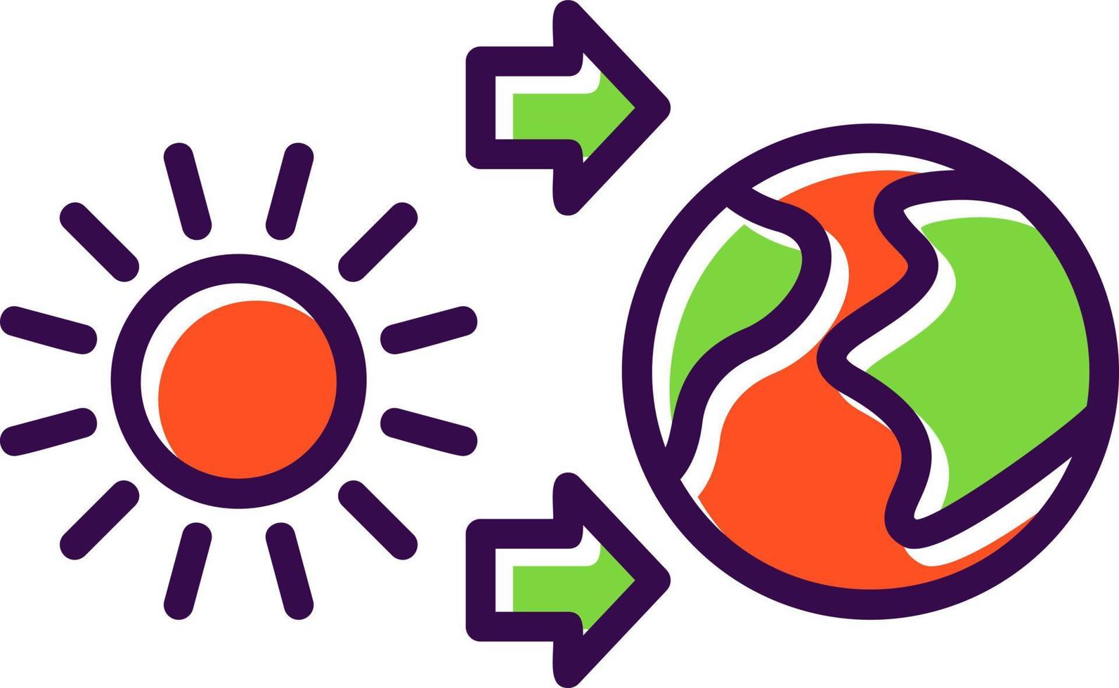 conception d'icône de vecteur d'énergie thermique