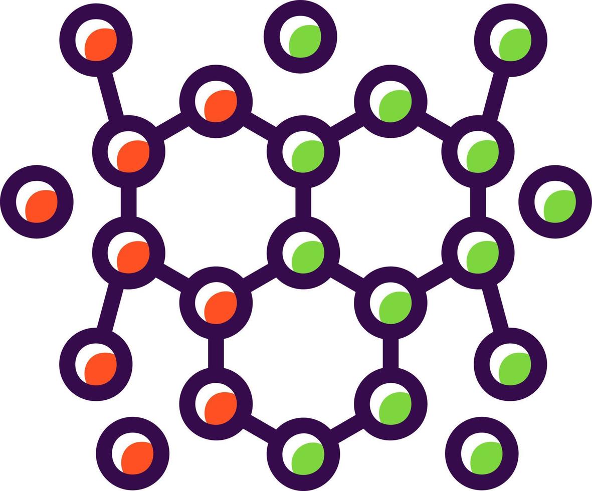 conception d'icône vectorielle nenocrystal vecteur