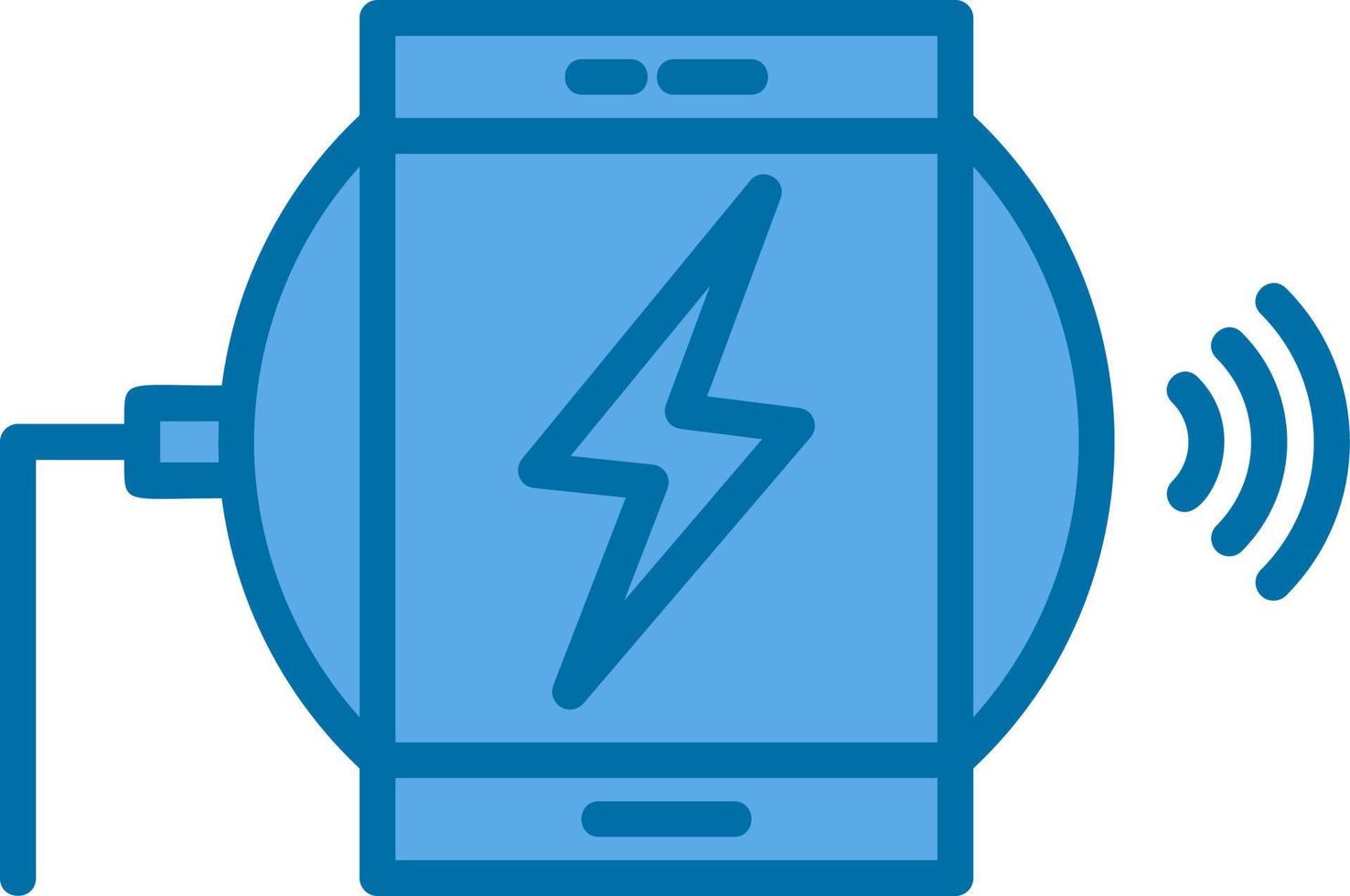 conception d'icône de vecteur de chargeur sans fil