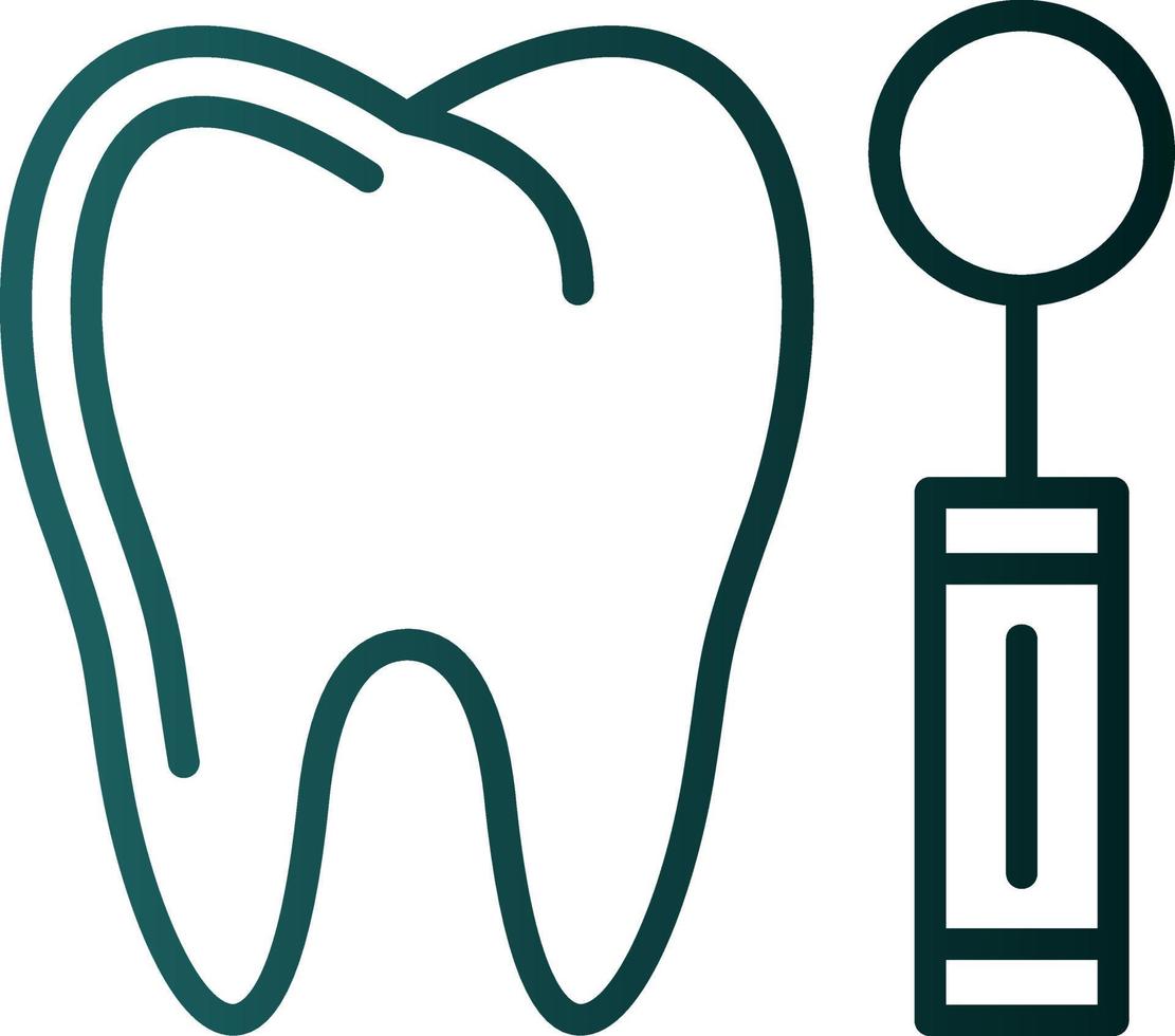 conception d'icône vecteur miroir dentiste