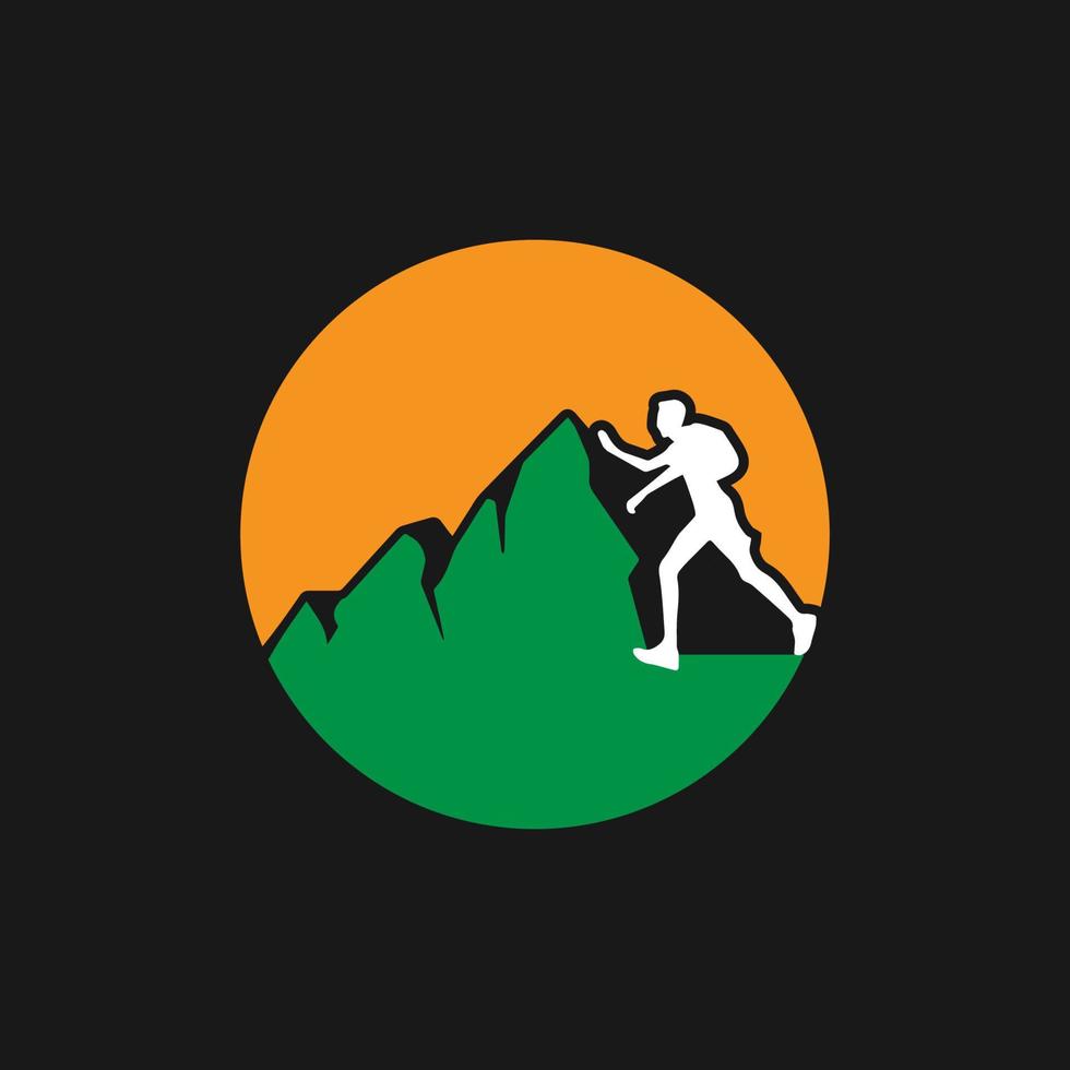 vecteur de logo ultra trail run