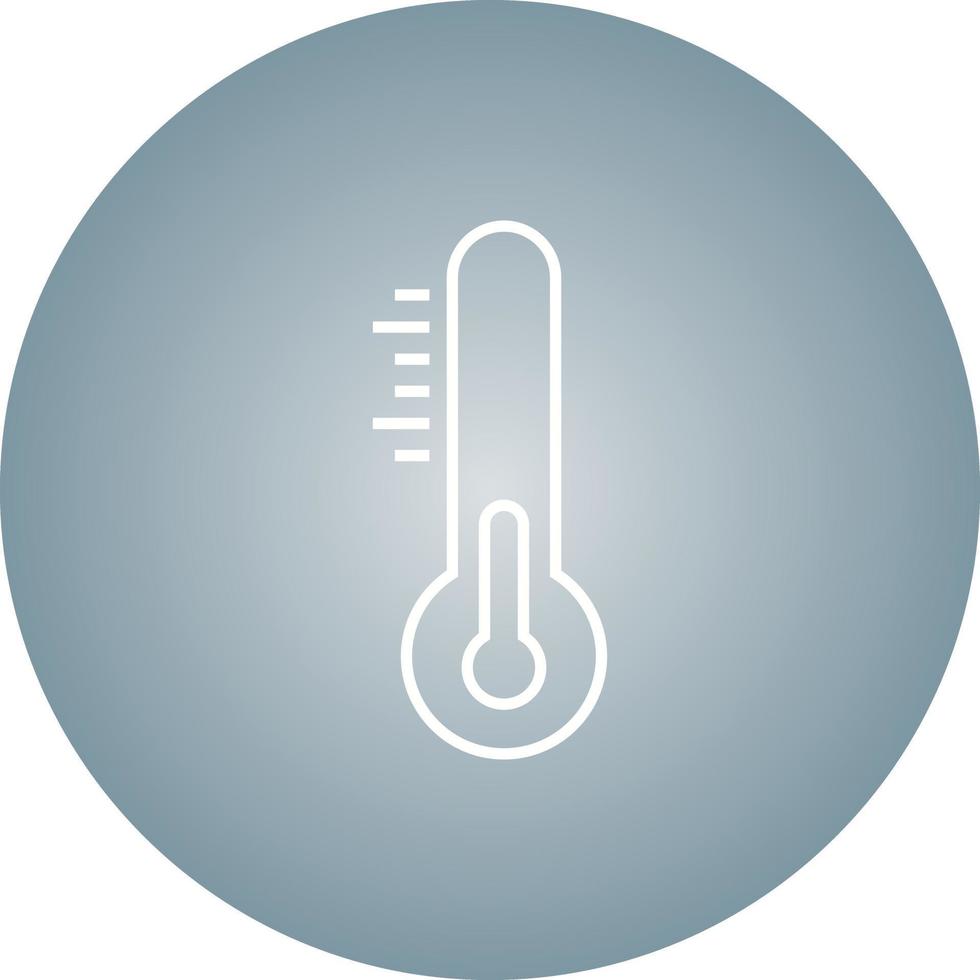 icône de ligne de vecteur de température unique
