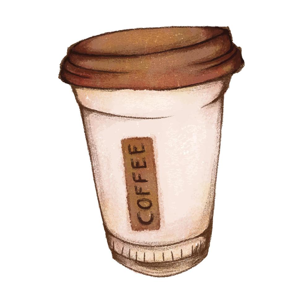 graphiques de tasses à café réalistes aquarelle 01 vecteur