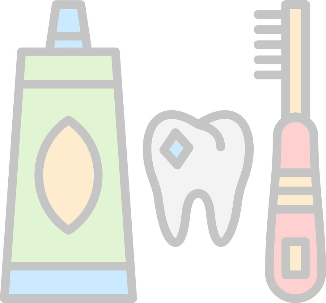 conception d'icônes vectorielles d'hygiène dentaire vecteur