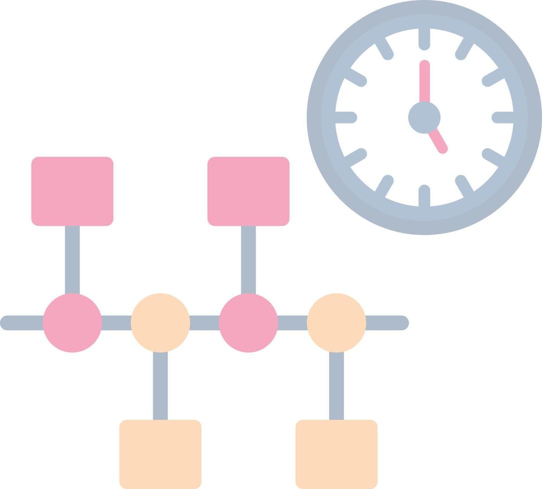 conception d'icône de vecteur de chronologie