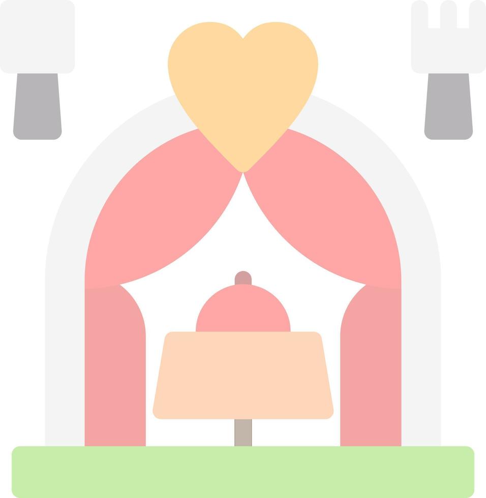 conception d'icône de vecteur de dîner de mariage