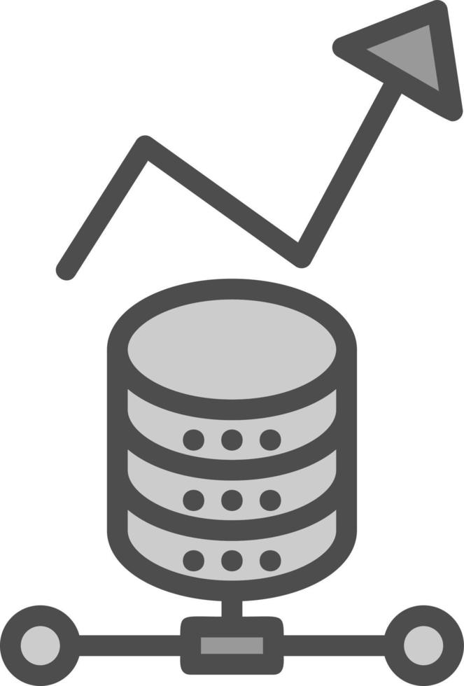 conception d'icônes vectorielles d'analyse de données vecteur