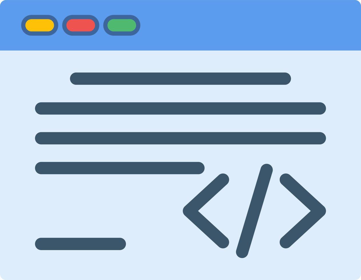 conception d'icône de vecteur de code