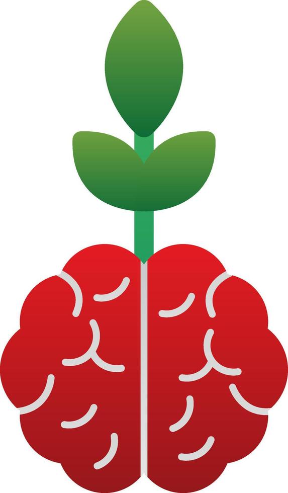 conception d'icône vectorielle de croissance mentale vecteur